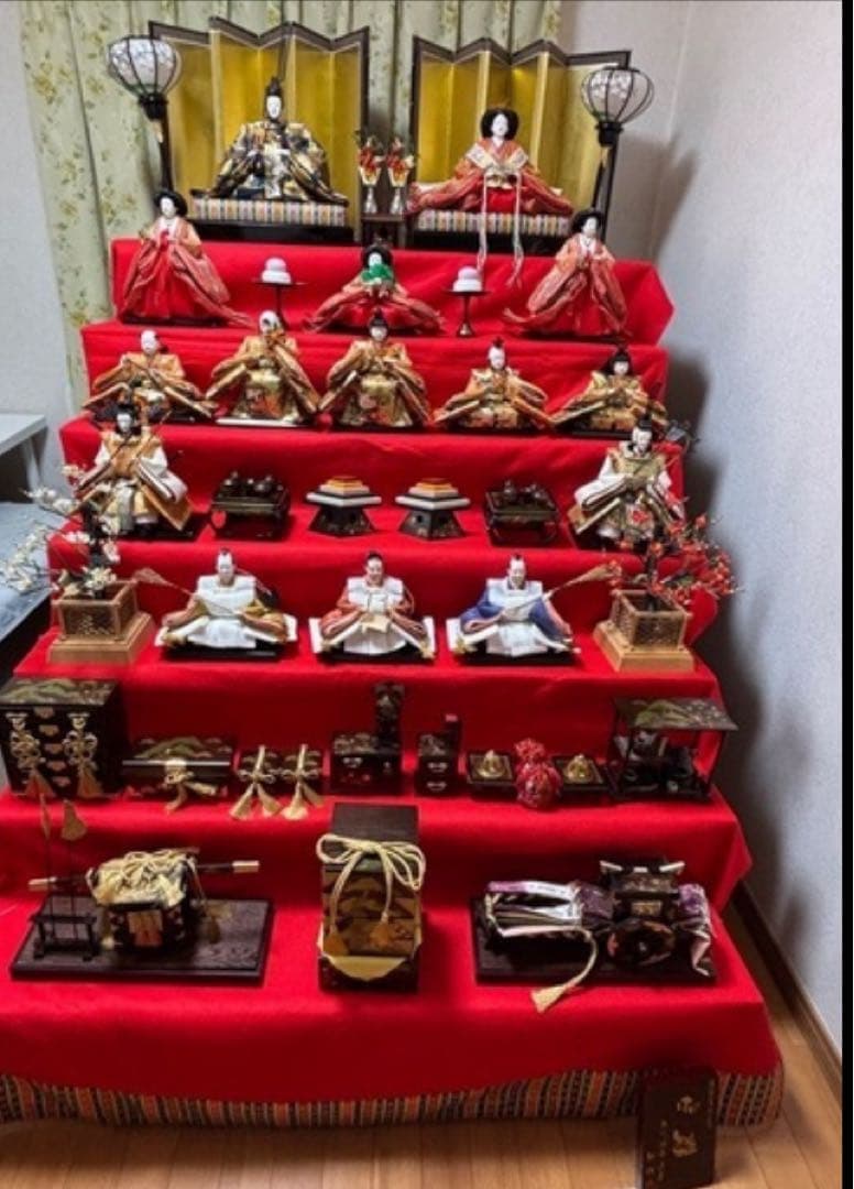 雛人形セット おひな様 7段飾り 雛祭り 人形のはなふさ 骨董 古民具