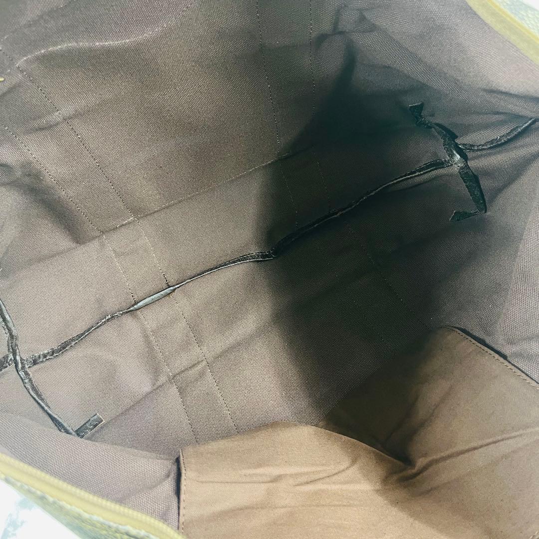 【未使用】イヴサンローラン ボストンバッグ 総柄 大容量 ポーチ付き 極美品