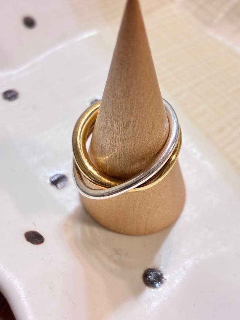 はやしさま専用　値下げ⭐︎ peaujewelryゴールド シルバー リング13号