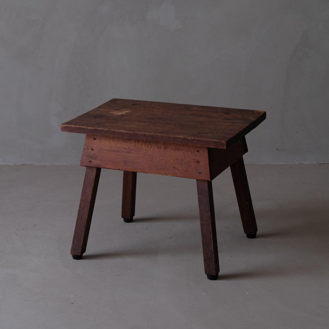 ラワン材 サイドテーブル　スツール 椅子 チェア 机 古家具 ヴィンテージ