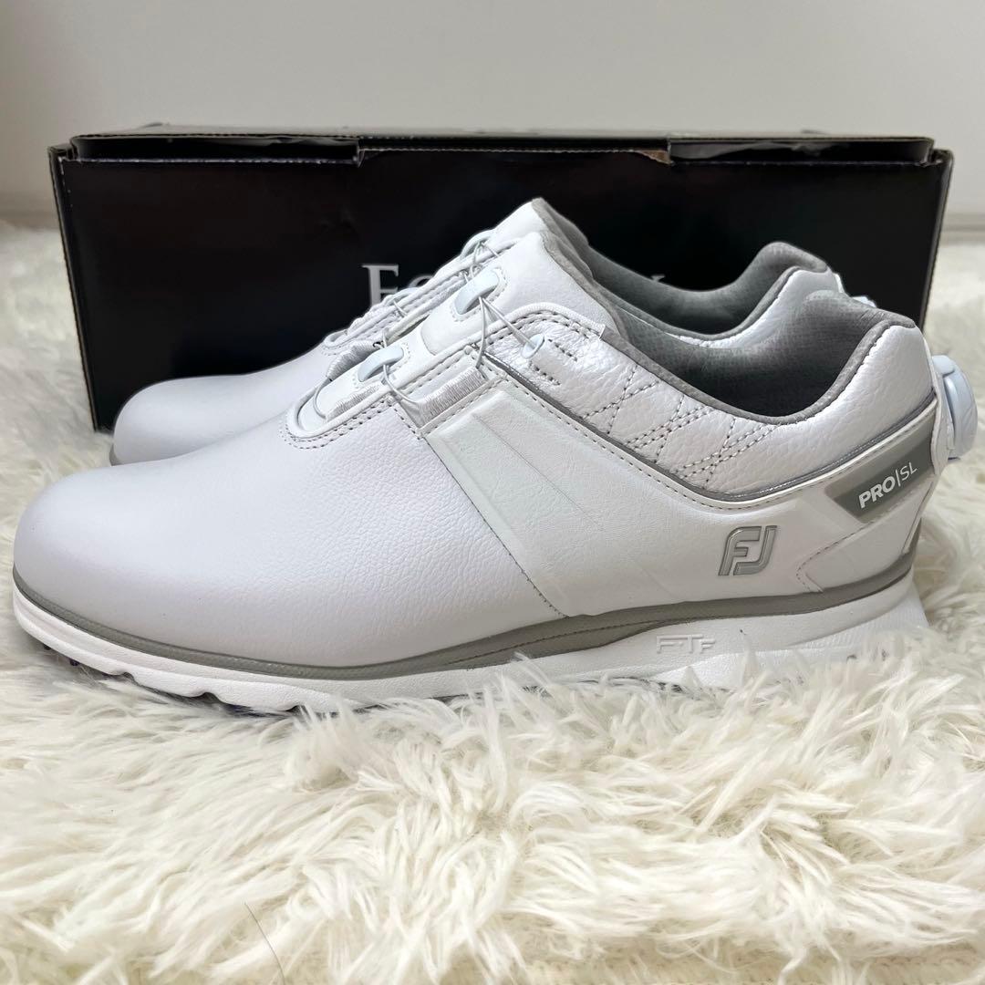 【新品】FootJoy PRO/SL ゴルフシューズ　25㎝ BOA ホワイト