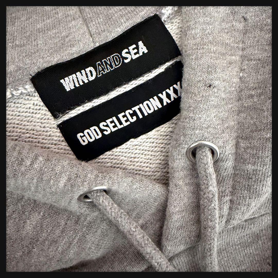 【限定コラボ】ウィンダンシー★ゴッドセレクション 両面刺繍ロゴパーカー 人気L