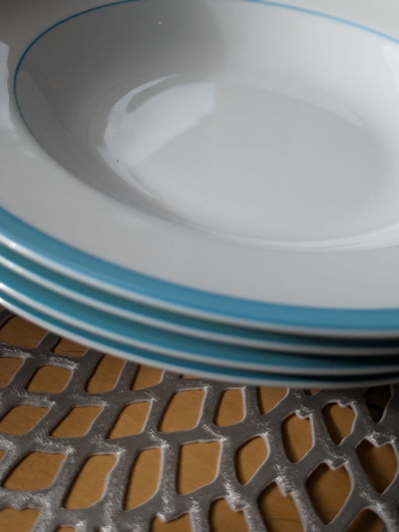 フランス製レイノー社Tropicシリーズ　スープ皿4枚セット