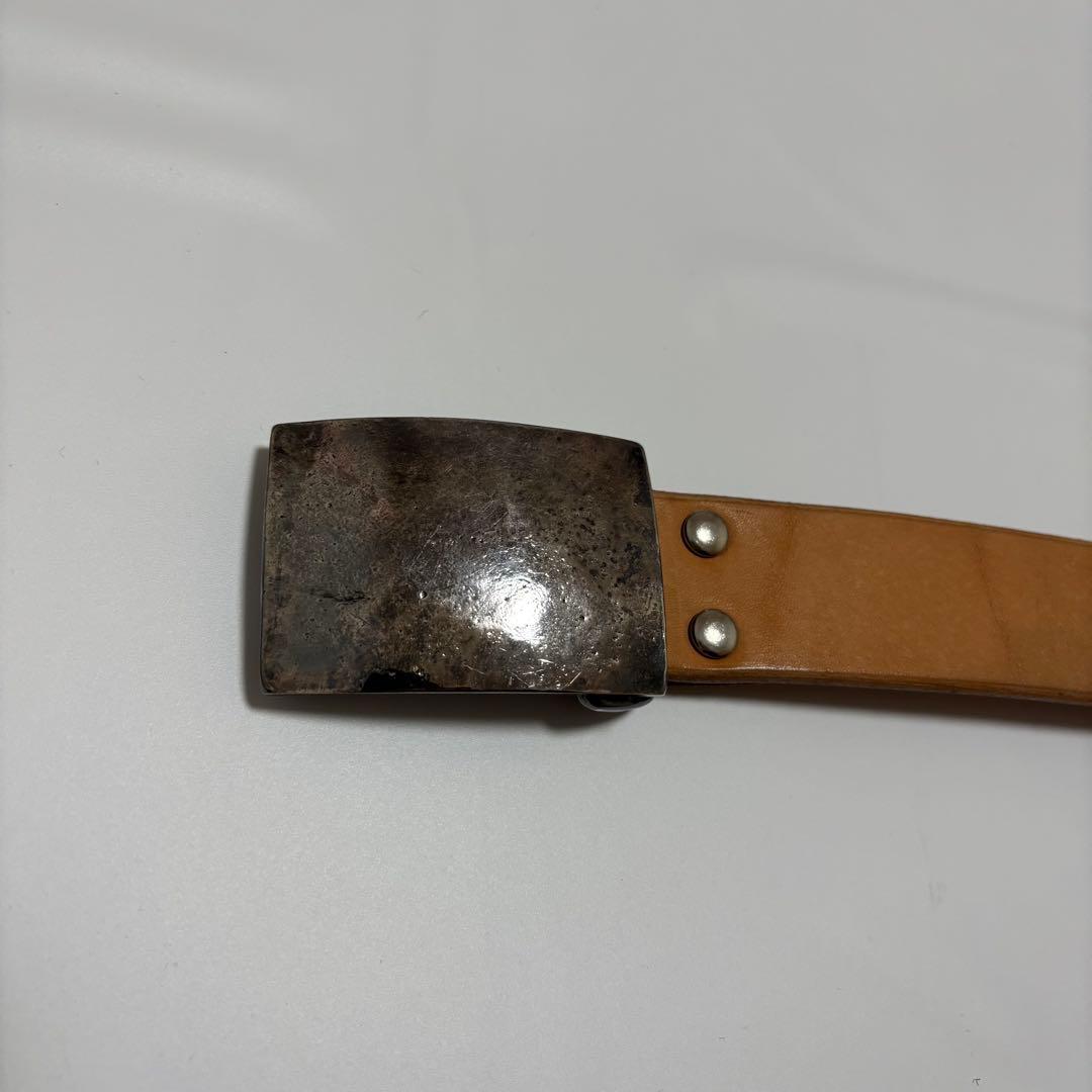 STUDIO D'ARTISAN 平打ちベルト　ナチュラル34インチ