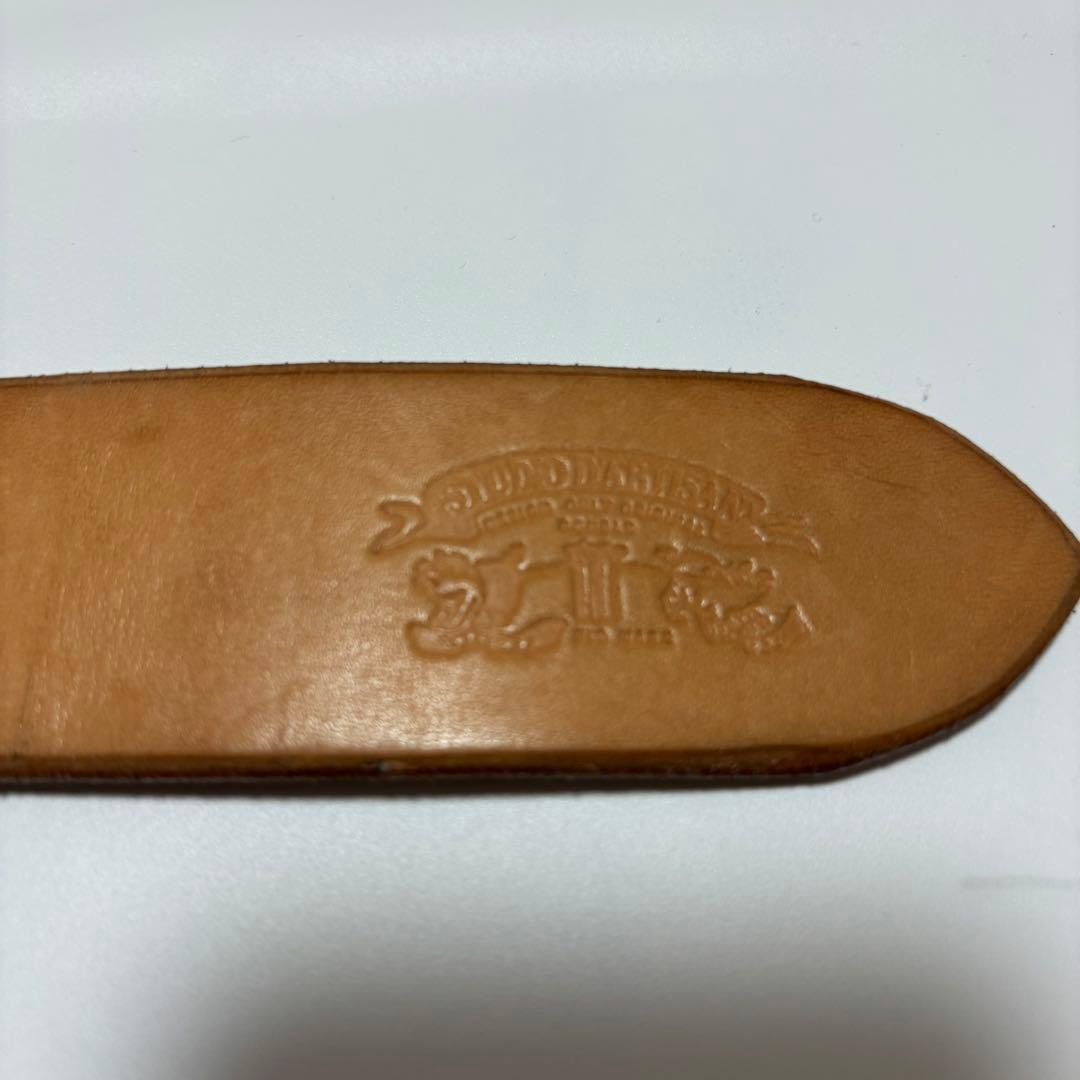 STUDIO D'ARTISAN 平打ちベルト　ナチュラル34インチ