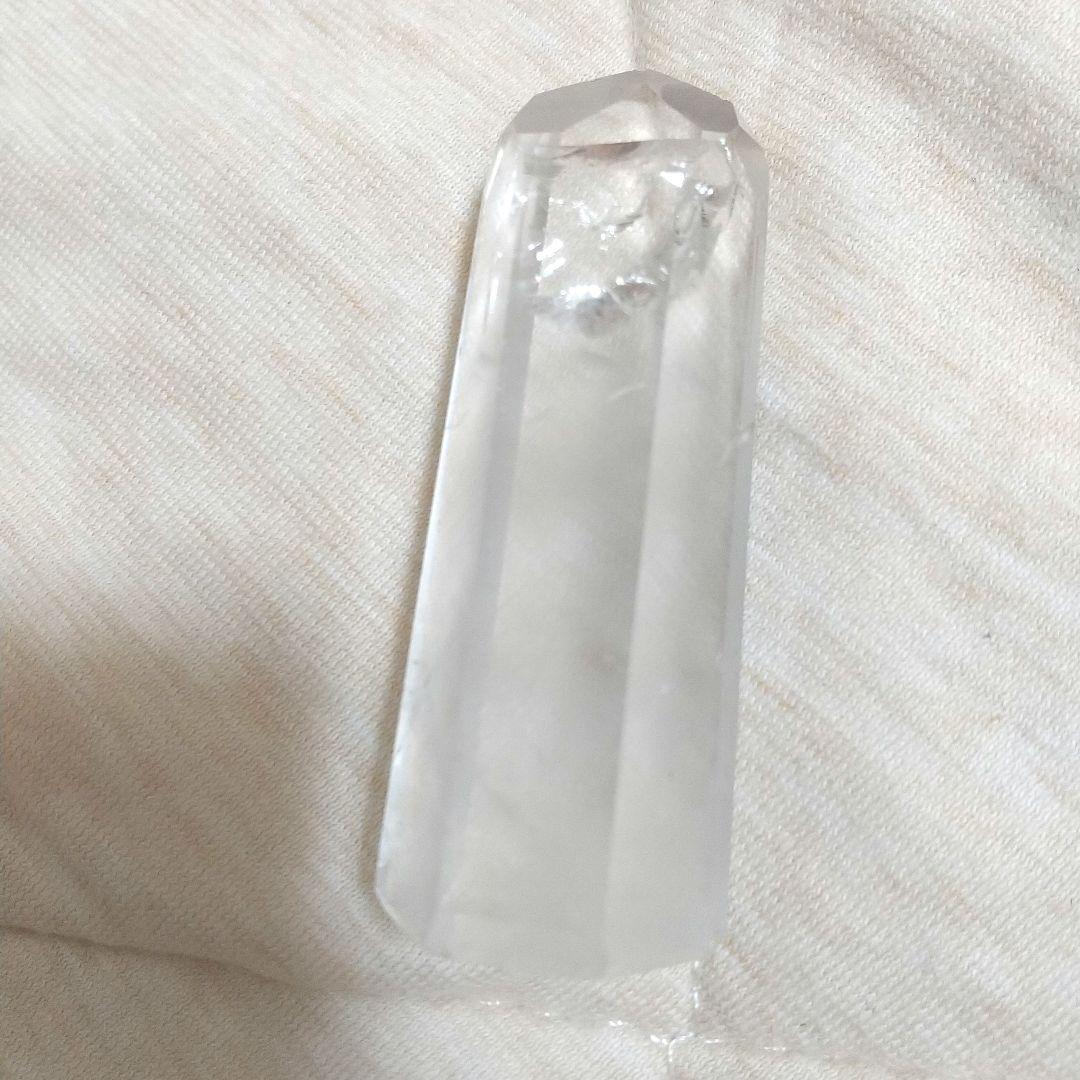 ★レインボー水晶 ポイント型 置物 a0443