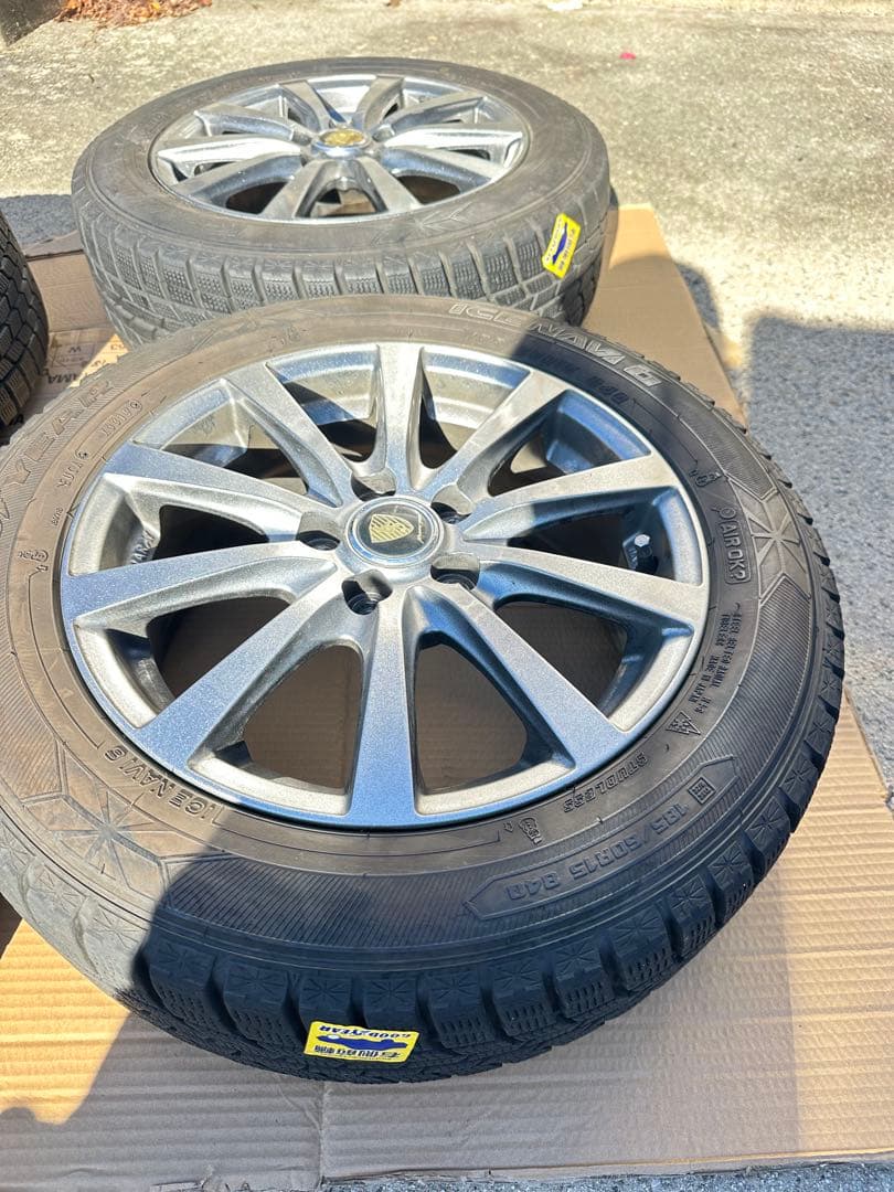 引き取り限定 185/60r15新品スタッドレスタイヤホイール付き