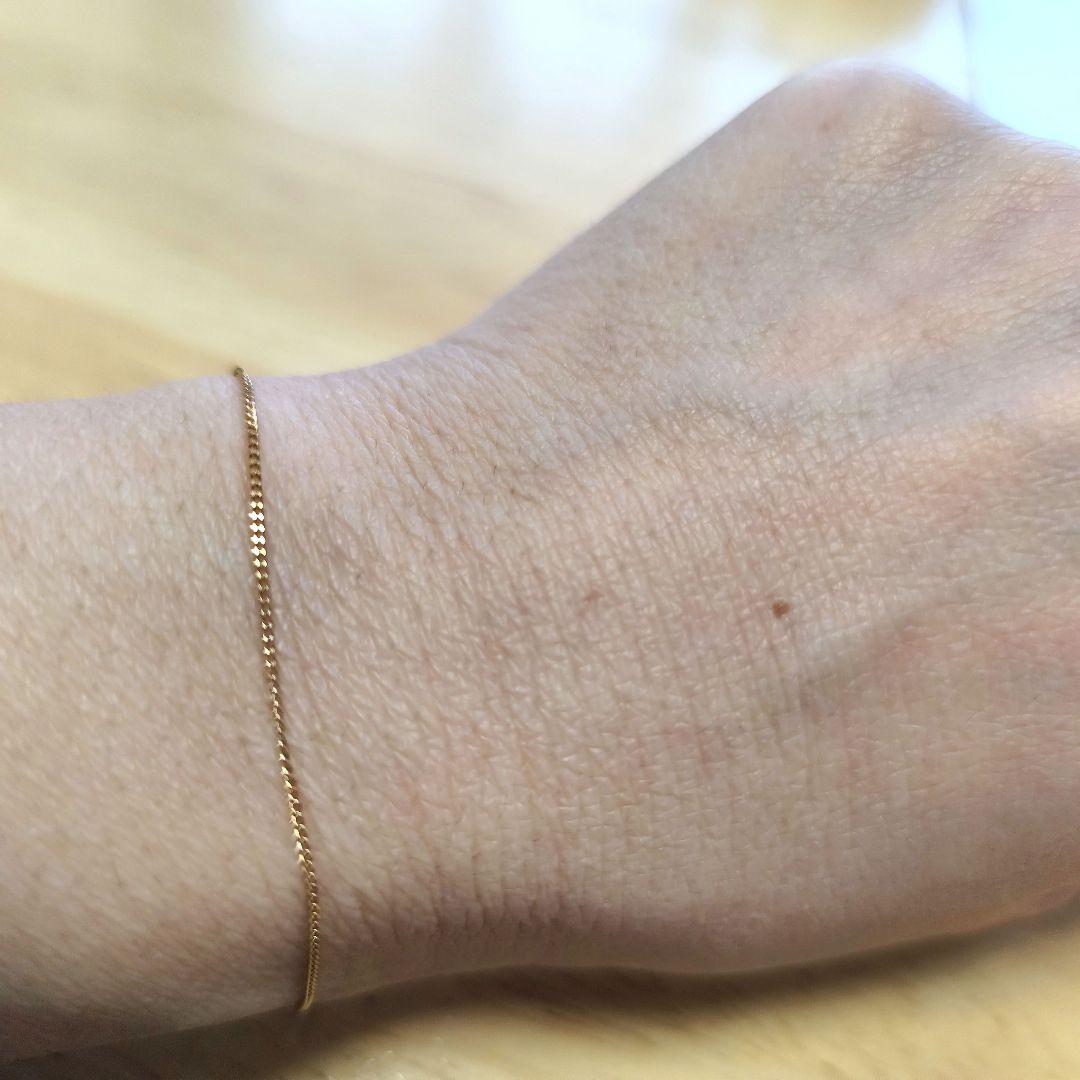 K14 14金イエローゴールド喜平チェーンブレスレット