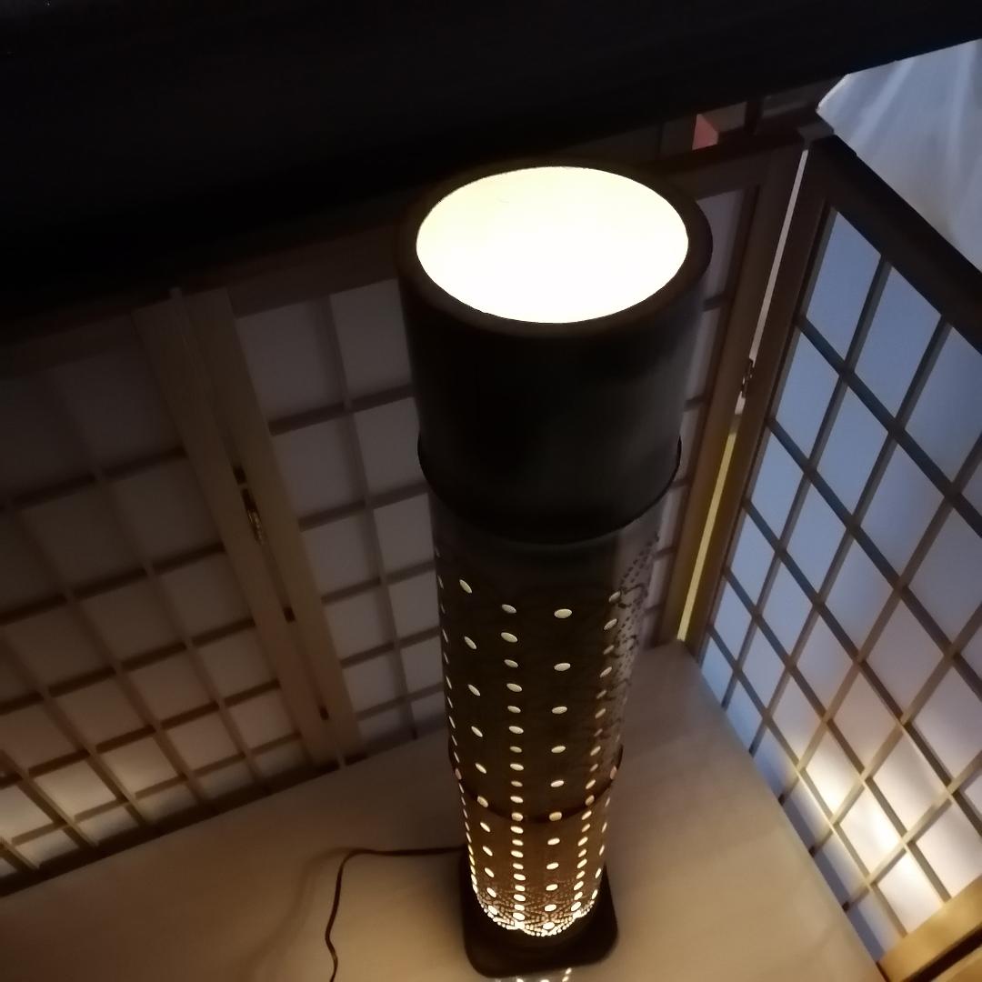 癒し灯火　竹行灯　No23233