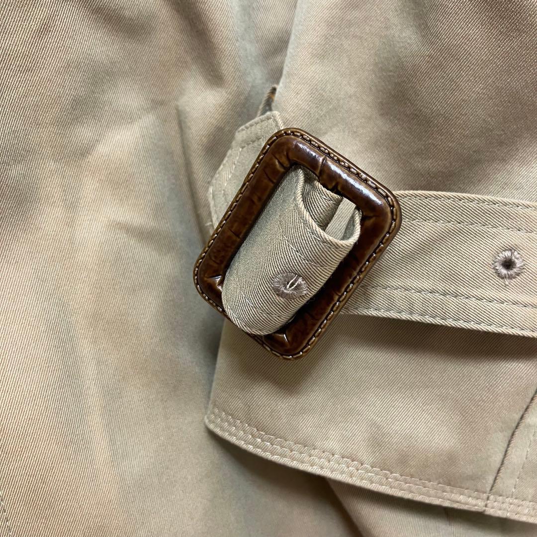 美品✨ロペ ラクーンファー チェックウールライナー 3way トレンチコート L