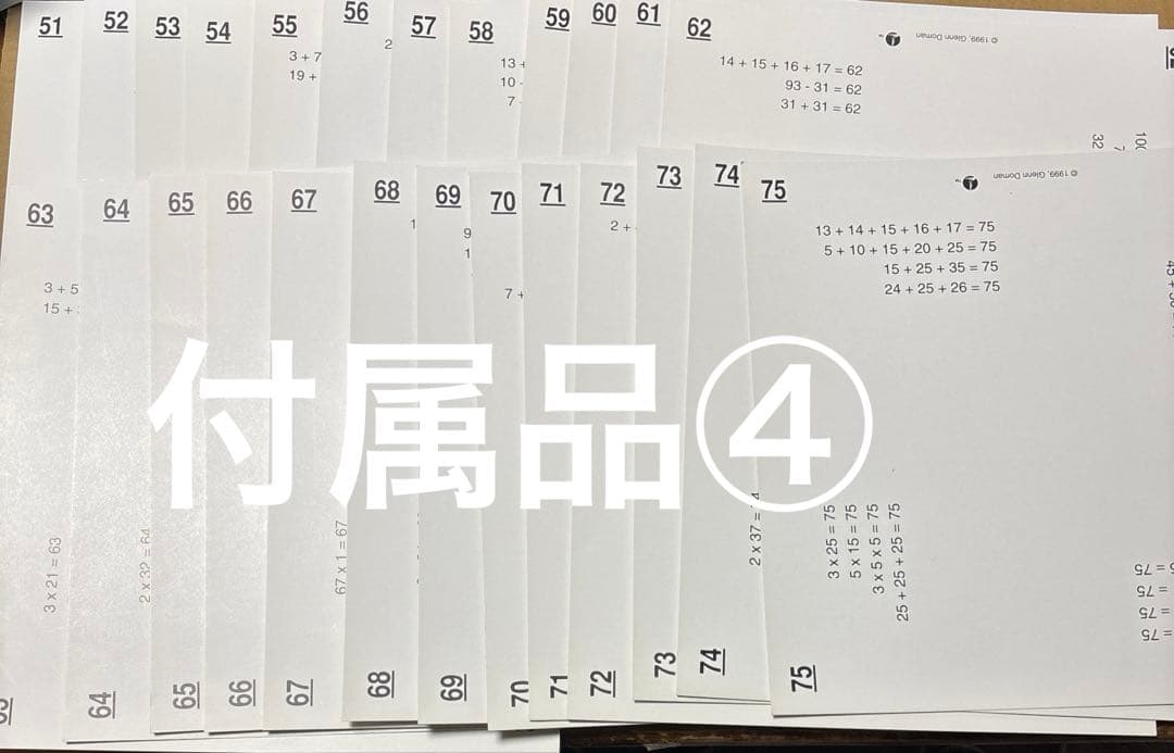 J*n様 11/19.31am◎ ドーマン博士のドッツカード　 How To T