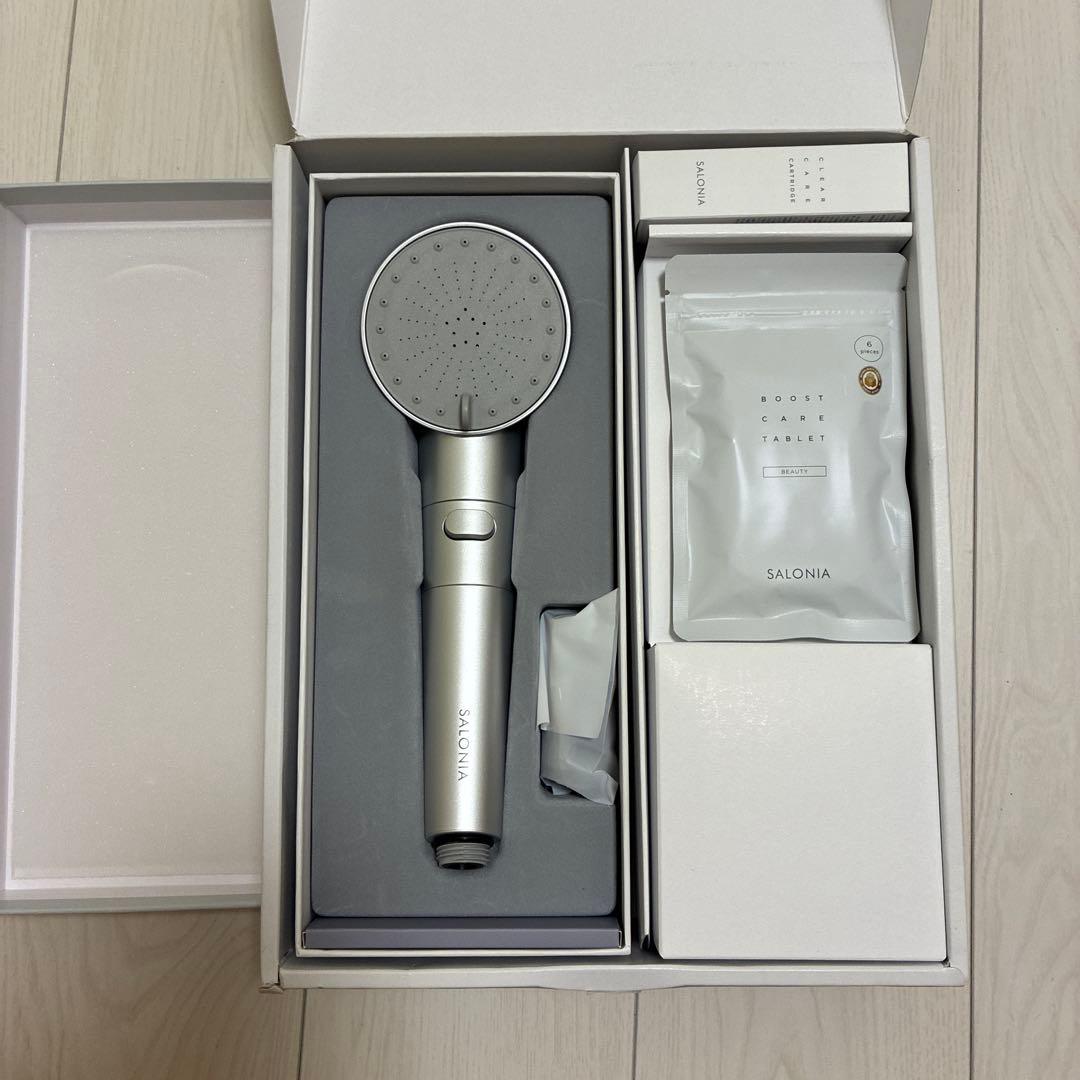 SALONIA サロニア ファインバブルクリア シルバー シャワーヘッド