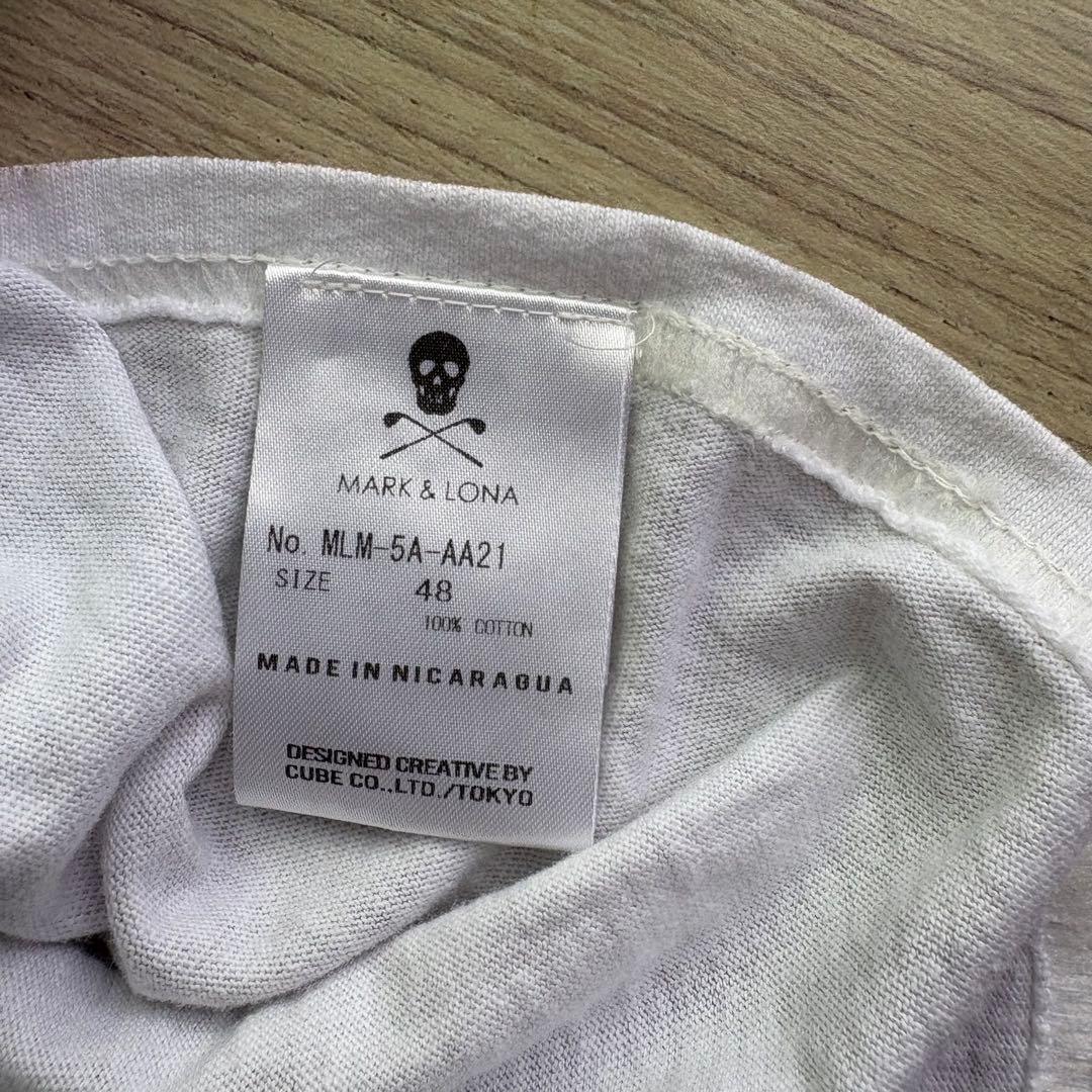 MARK&LONA マークアンドロナ スカルプリント　Tシャツ