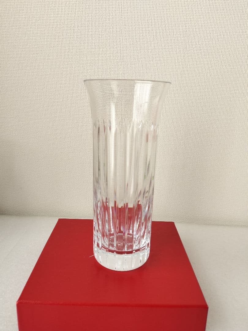 美品Baccaratバカラ花瓶フローラ ベース 花器