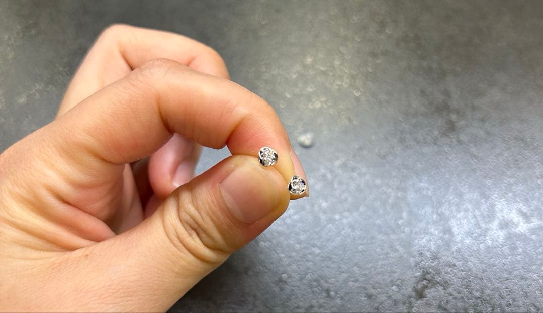 ツツミ　プラチナダイヤモンドピアス　PT900 美品　最終値下げ
