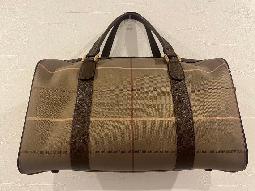 BURBERRY バーバリー ボストンバッグ ノバチェック ハンドバッグ