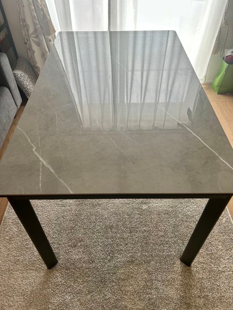 【即購入OK⭕パブ】大理石調ダイニングテーブル
