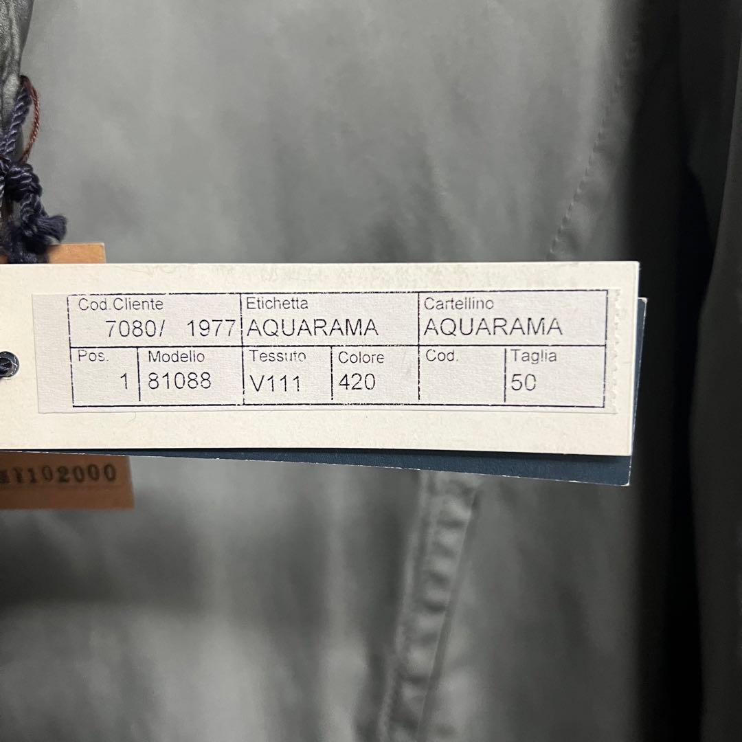 【新品未使用品】アクアラマ コート ポリ100% 50 グレー 春秋冬