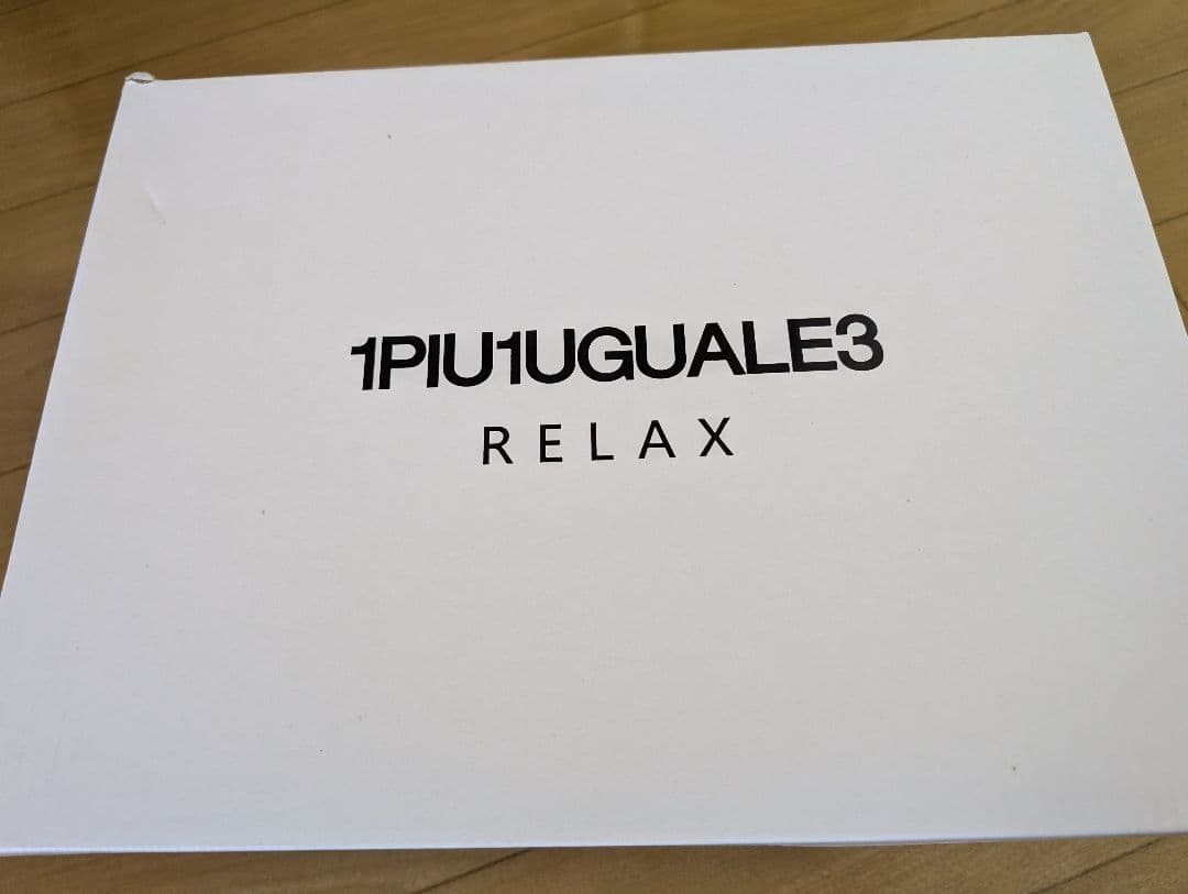 1PIU1UGUALE3 RELAXハイカットロゴスニーカー 白26.0cm