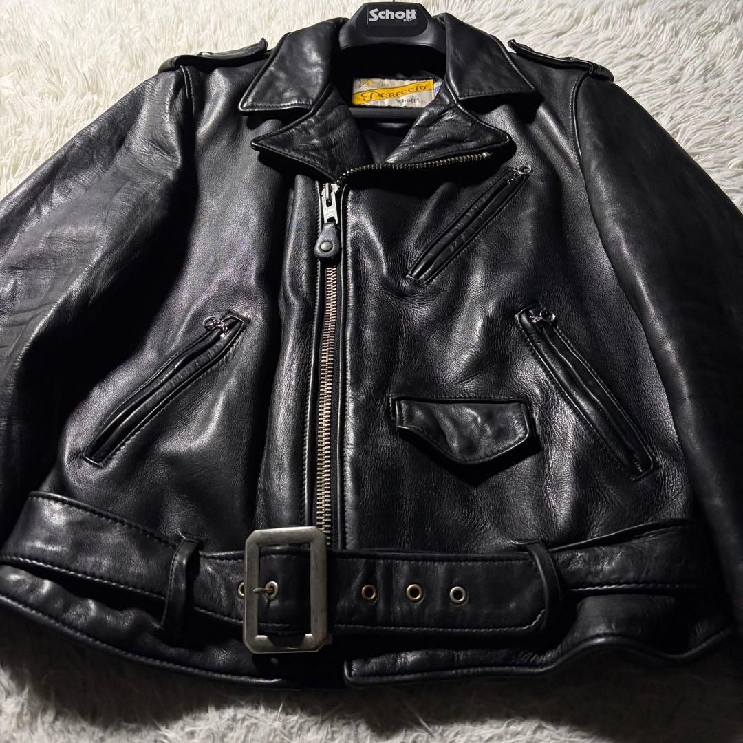 美品/希少■schott ライダースジャケット　113USN ワンスター　38