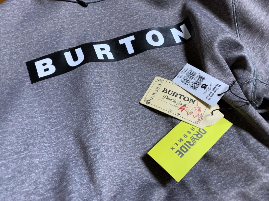 ★ 新品未使用！ BURTON バートン 撥水 フーディ パーカー グレー L