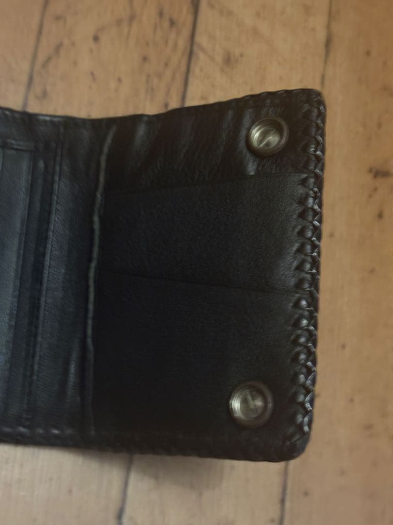 小物 unknown Python leather tracker wallet