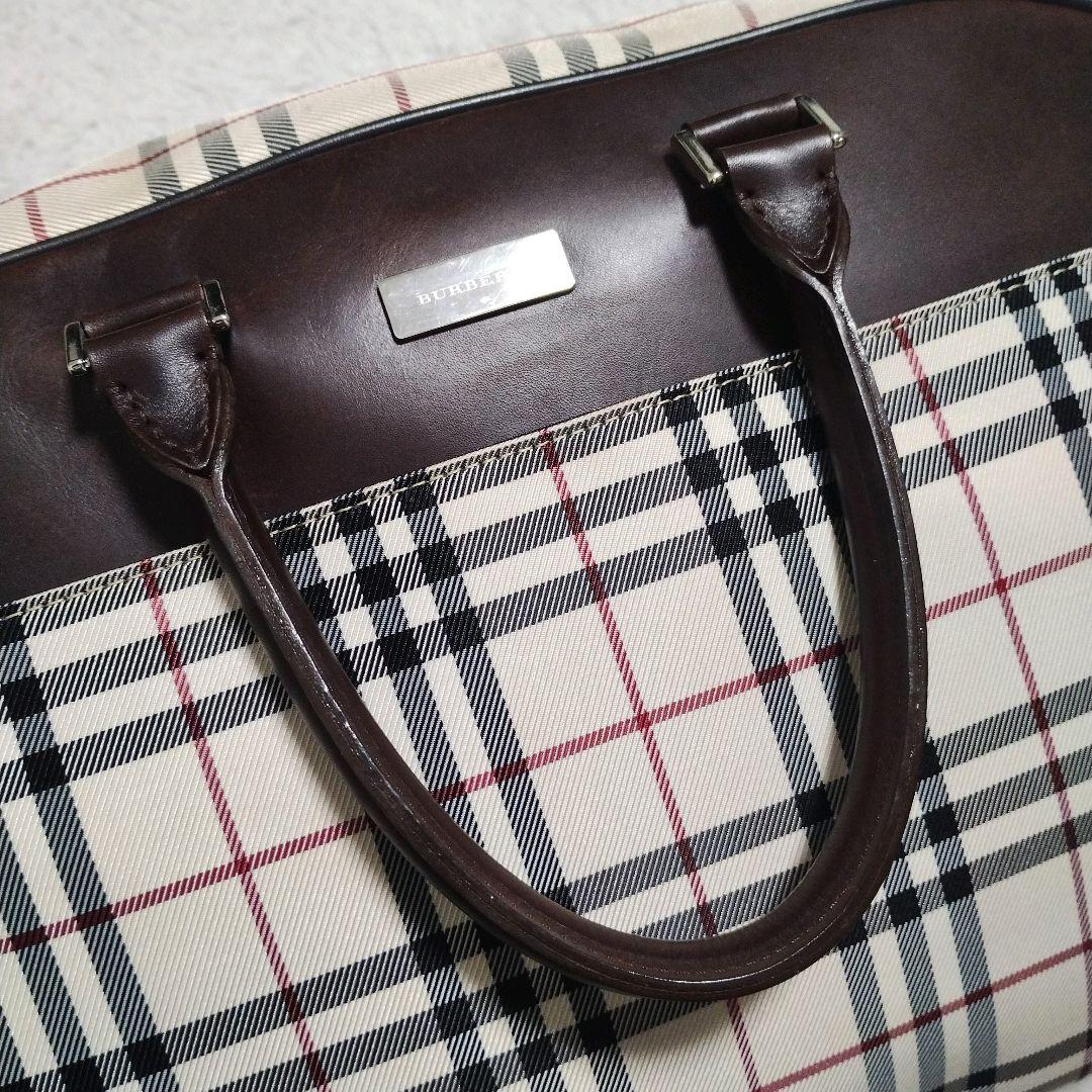 【美品】大容量 BURBERRY バーバリー ボストンバッグ ノバチェック