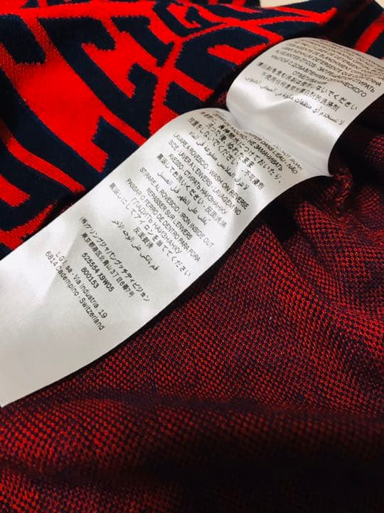 GUCCI キッズ　赤　ワンピース　ロゴ　36m 約90cm グッチ　フォーマル