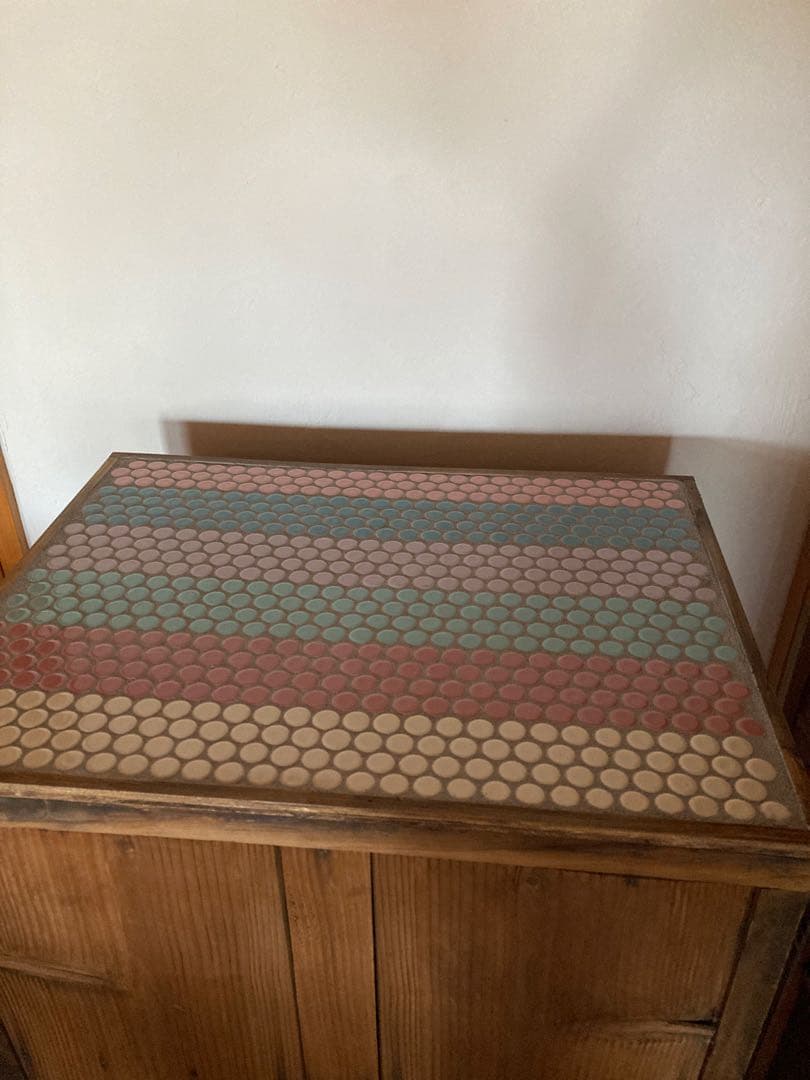 値下げしました ガラス扉付き木製古家具