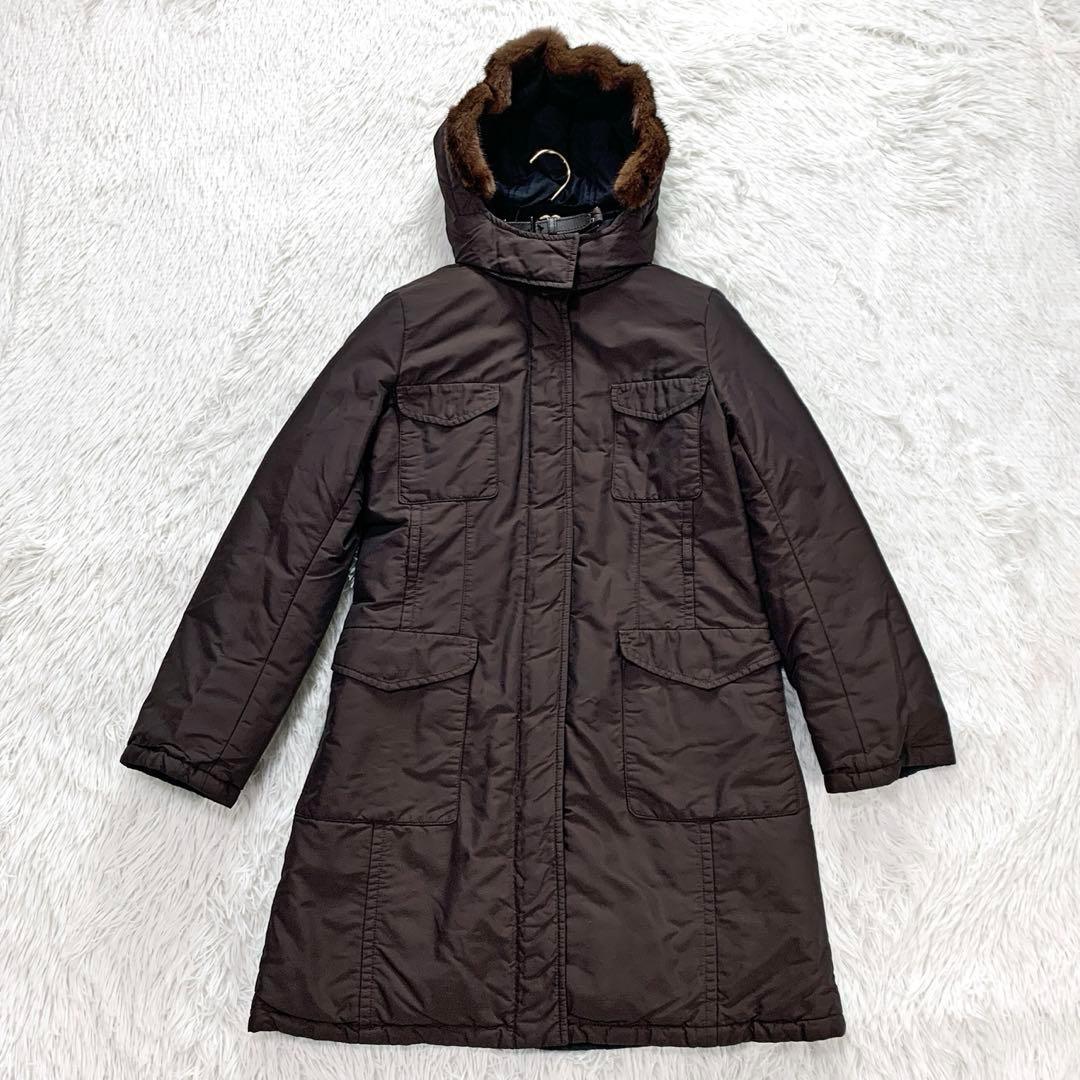 【4way】S Max Mara リバーシブル ダウンコート ファー フード