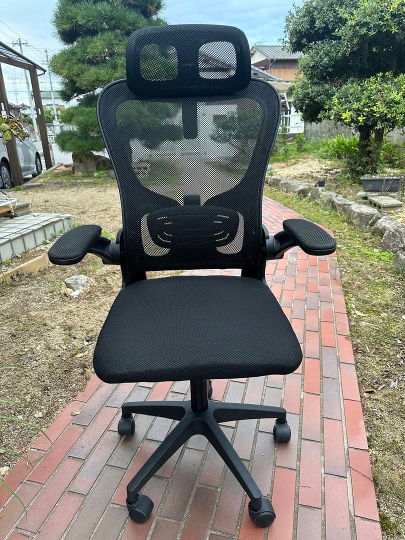 メッシュデスクチェア ヘッドレスト付き