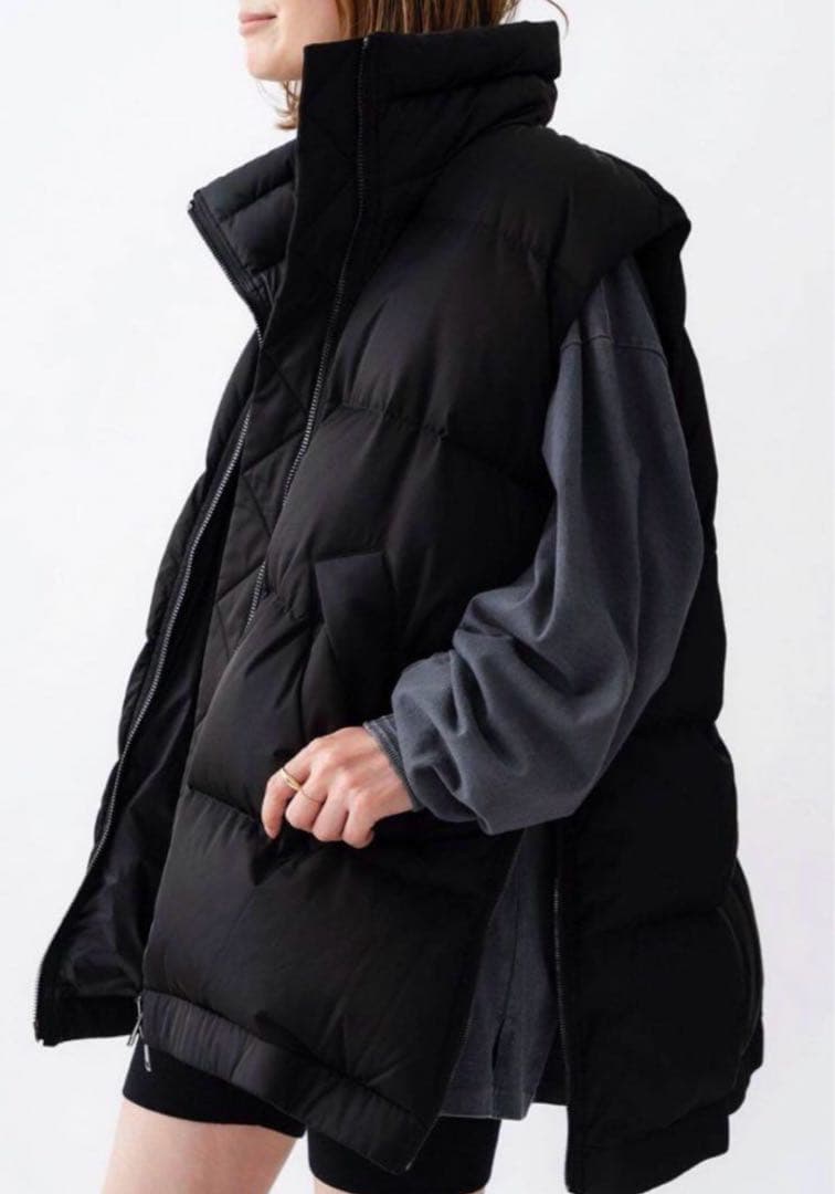 ドゥーズィエムクラス 美品 別注 MY WHITE ダウンベスト　黒