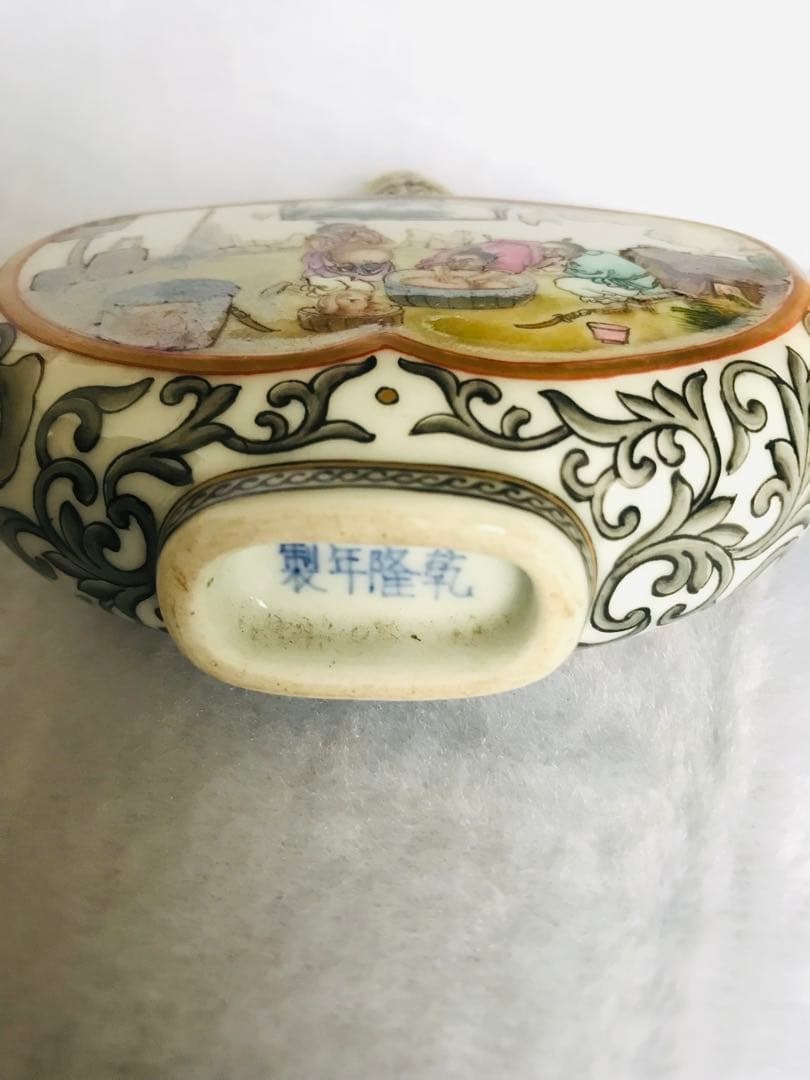 鼻煙壺「吃喝嫖賭」手絵 精品 コレクション