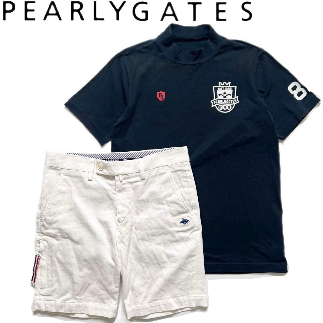 PEARLY GATES パーリーゲイツ　セットアップ　メンズ　ハイネック　ロゴ