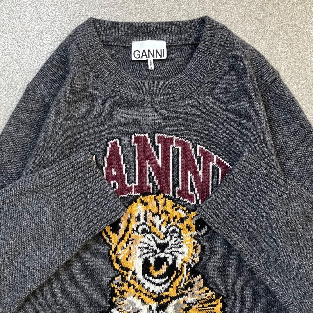 【美品✨24AW】GANNI グラフィックウールミックス ニット セーター