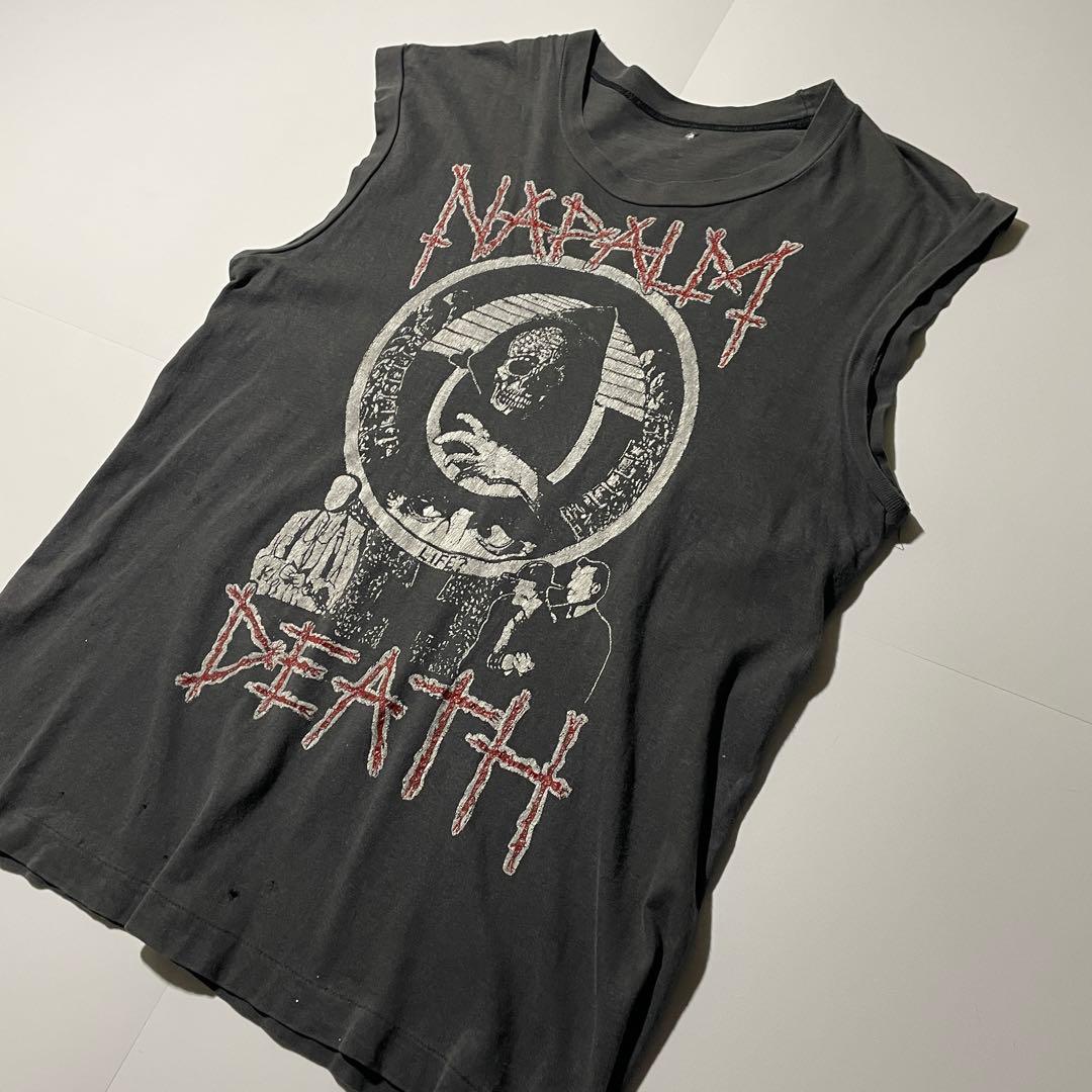 80s- NAPALM DEATH ノースリーブ Tシャツ ヴィンテージ