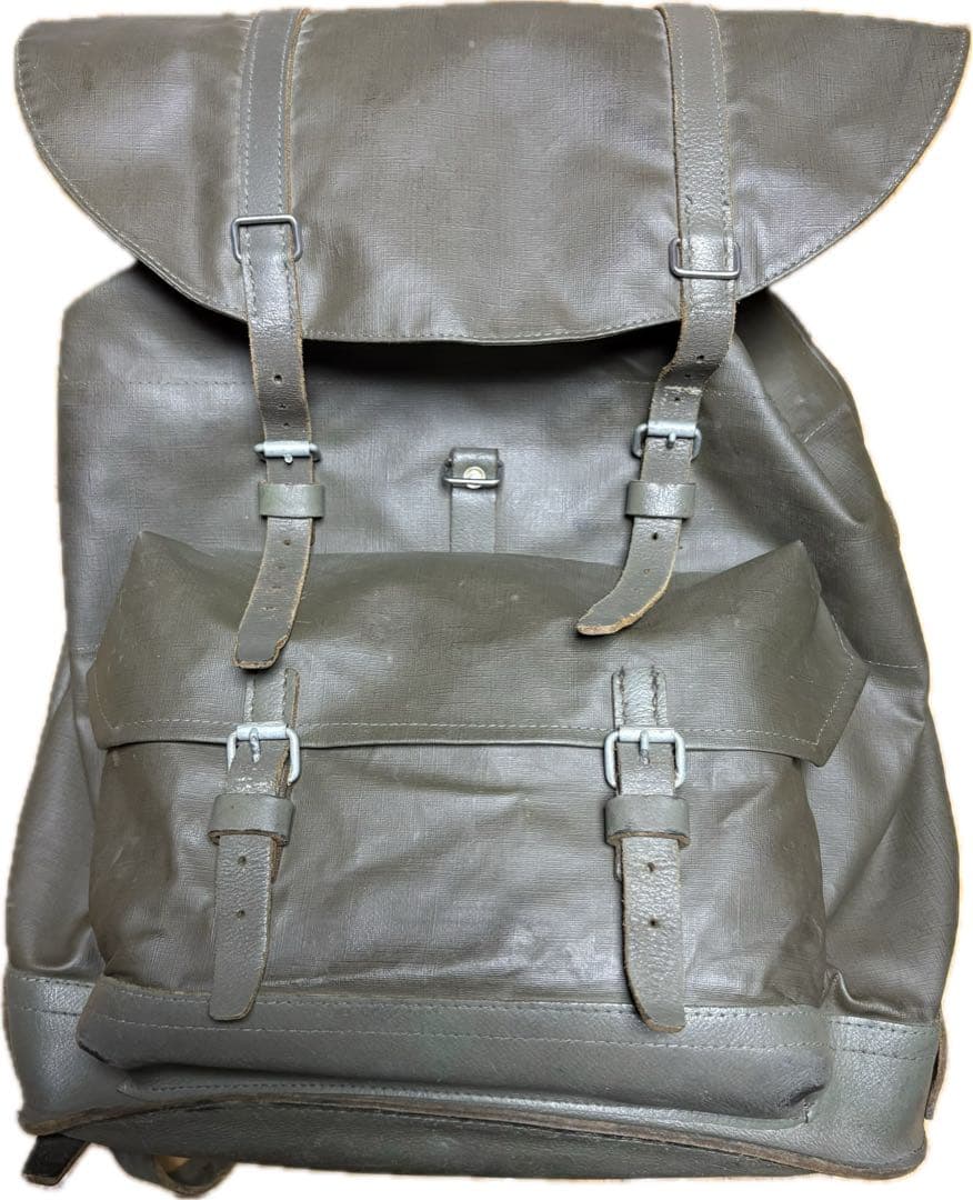 80s スイス軍 ビンテージ PVC ミリタリー リュック マウンテンバッグ