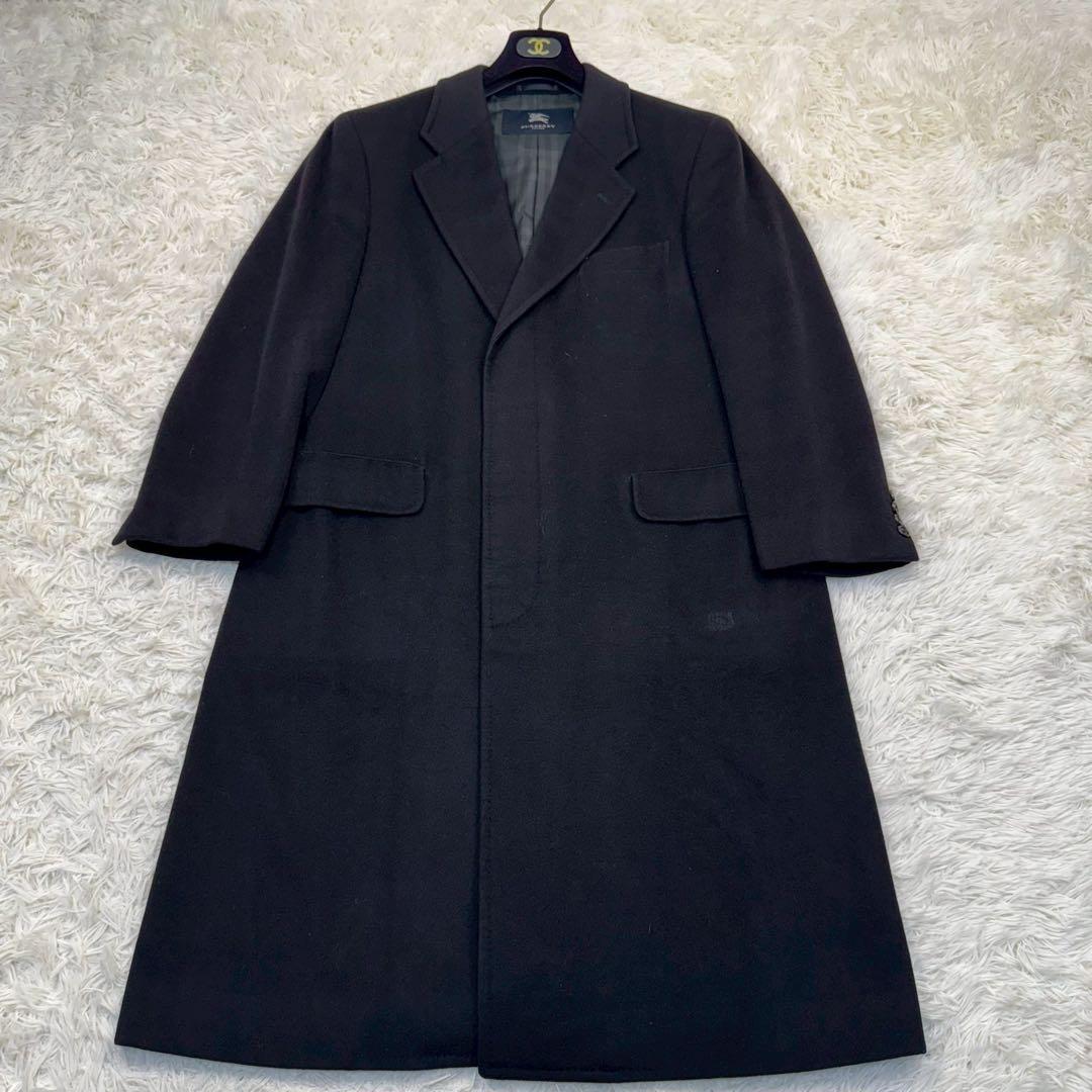 希少✨バーバリーロンドン カシミヤ アンゴラ チェスターコート 比翼 Mサイズ