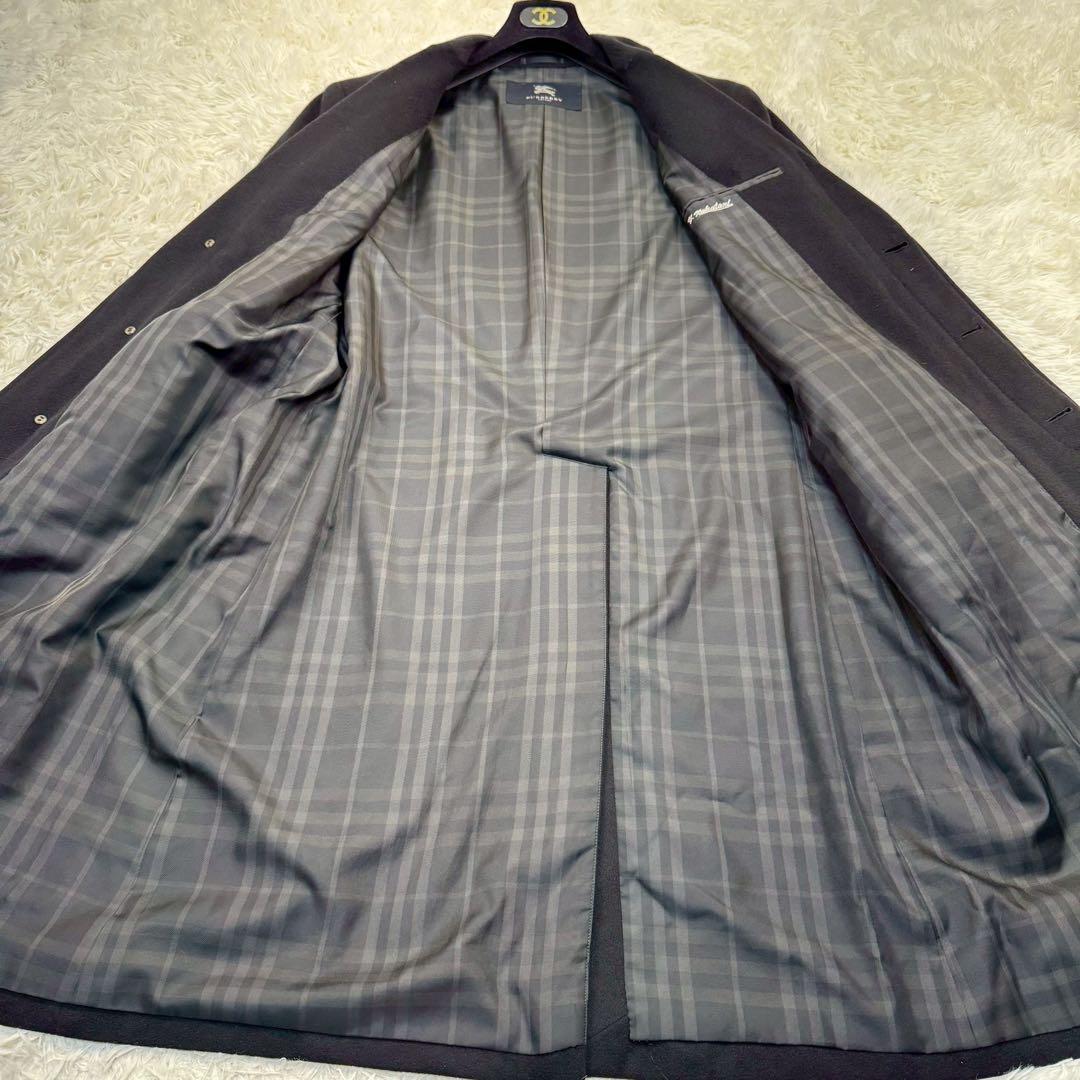 希少✨バーバリーロンドン カシミヤ アンゴラ チェスターコート 比翼 Mサイズ