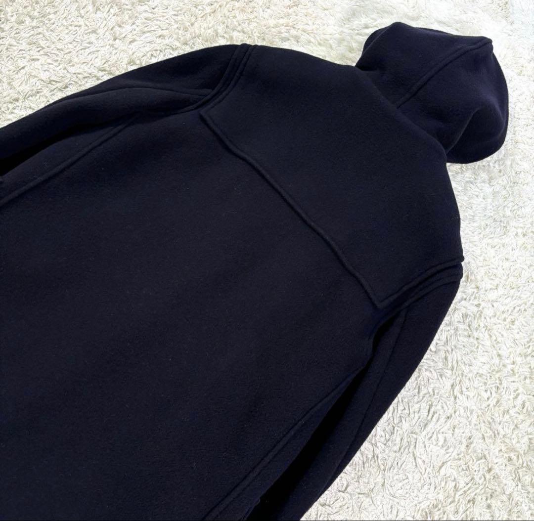 アクアスキュータム　ギンガムチェック　カシミヤ　ウール　ダッフルコート　M