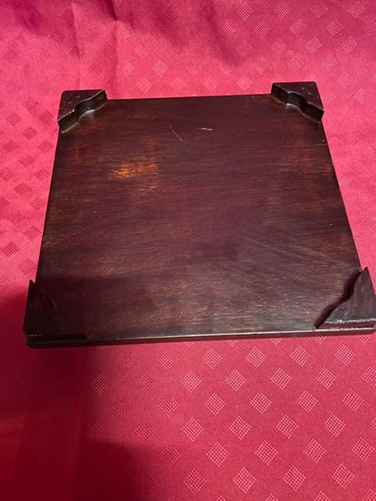 アンティーク品　クリスタルポール台付　玉大きめサイズ