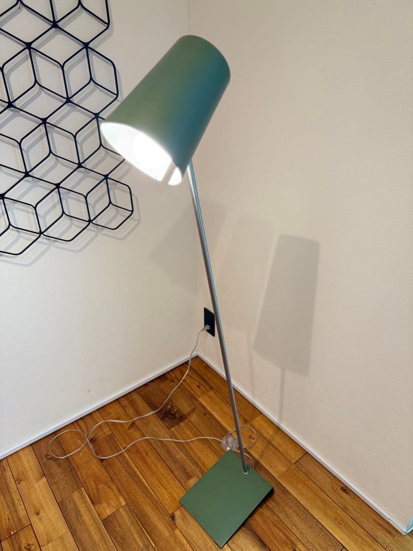 ※おしゃれ※くすみグリーン フロアスタンド ライト　レトロ　ヴィンテージ