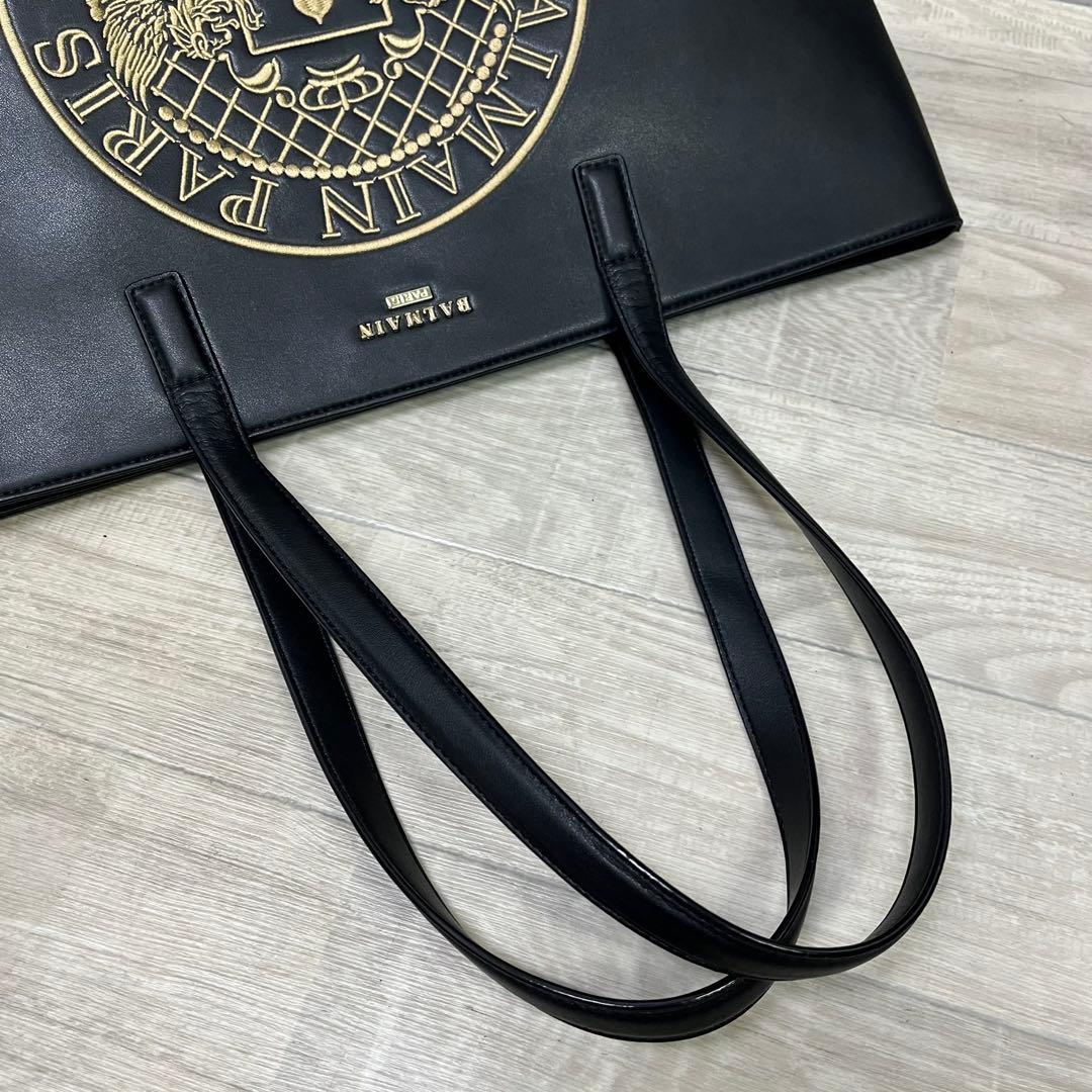 k*b様 BALMAIN バルマン トートバッグ ブラック 黒 【921d822