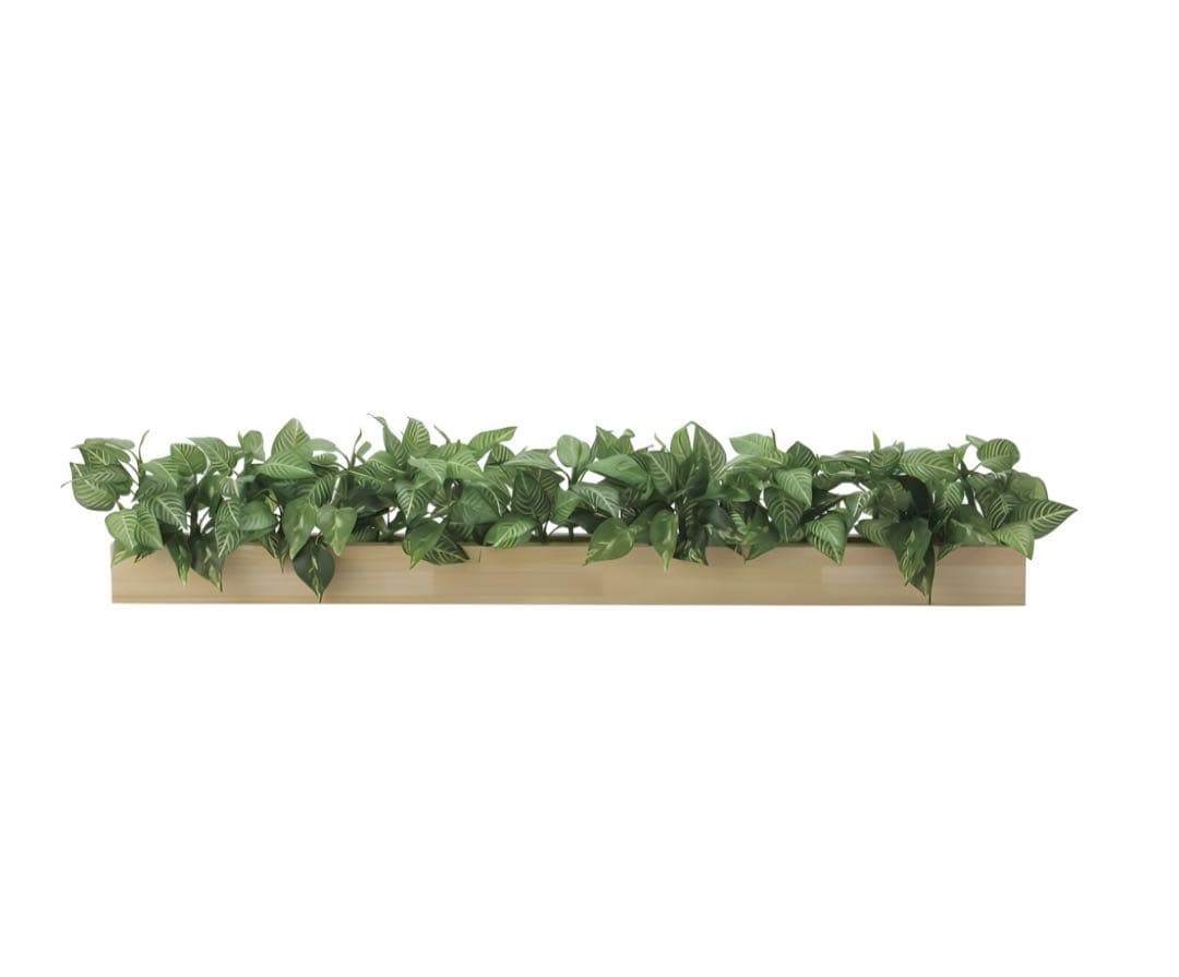 光触媒　人工観葉植物　ウォールグリーン　壁掛け　ウッドボックスZP