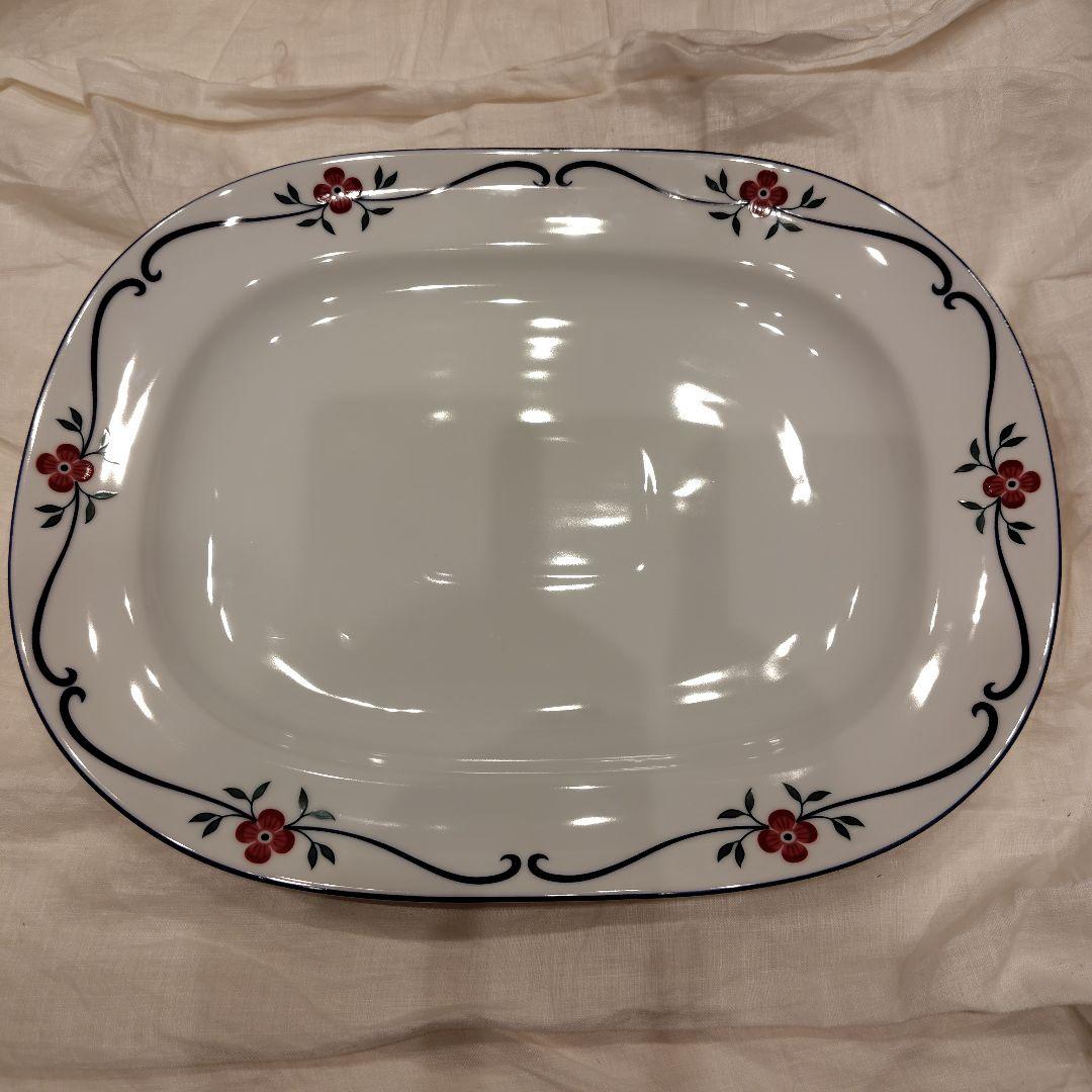 ロールストランド　スンドボーン　オーバル大皿プレート約36×28.5㌢