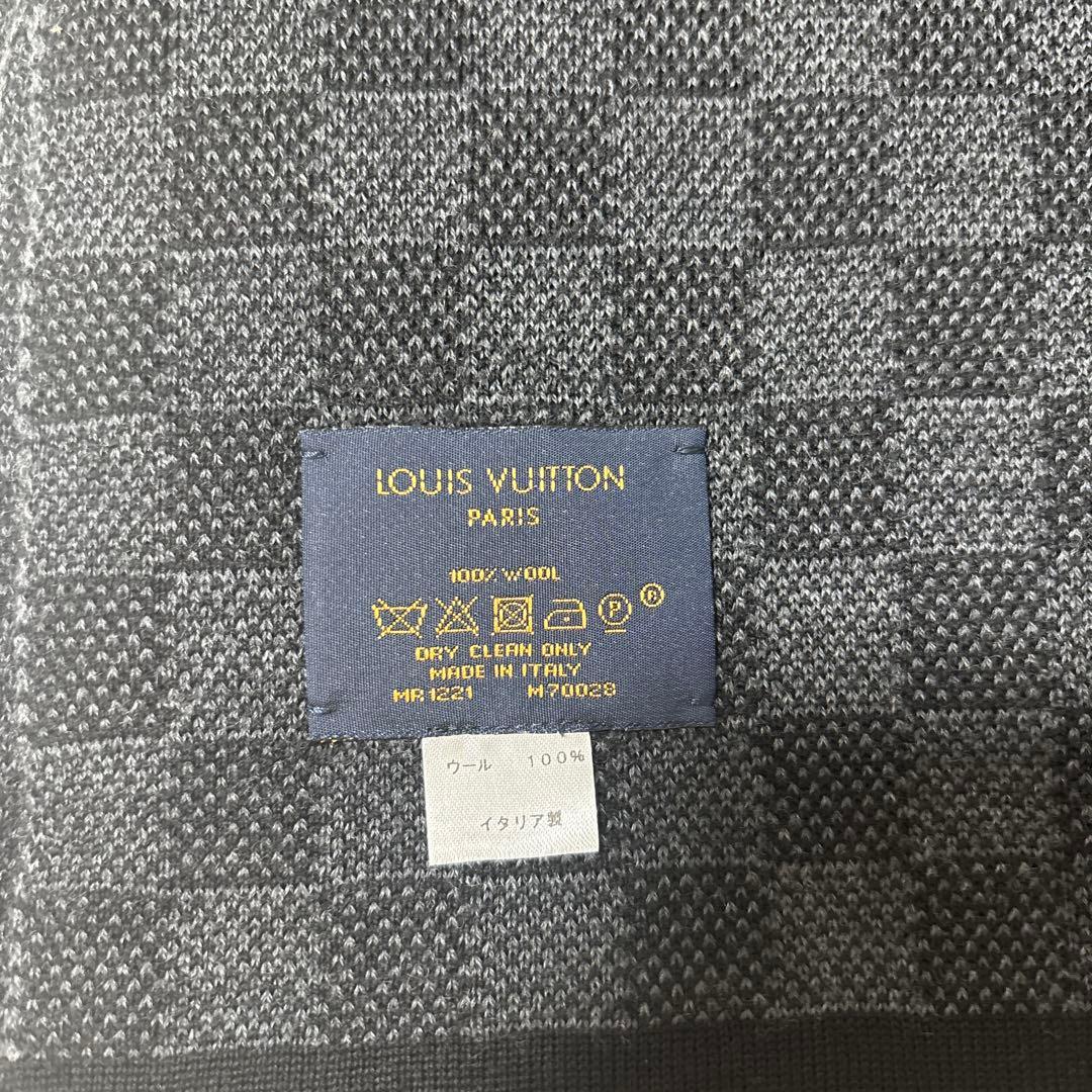 【正規品】ルイヴィトン　ダミエ　マフラー　メンズ　LOUIS VUITTON