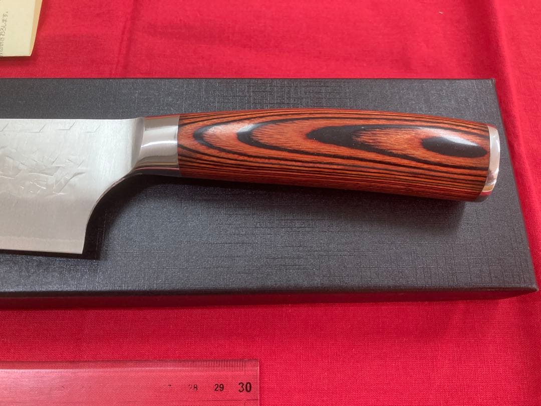 つよぽん　佐治作 240ｍｍ SRS13 粉末ハイス鋼 槌目 赤合板洋柄