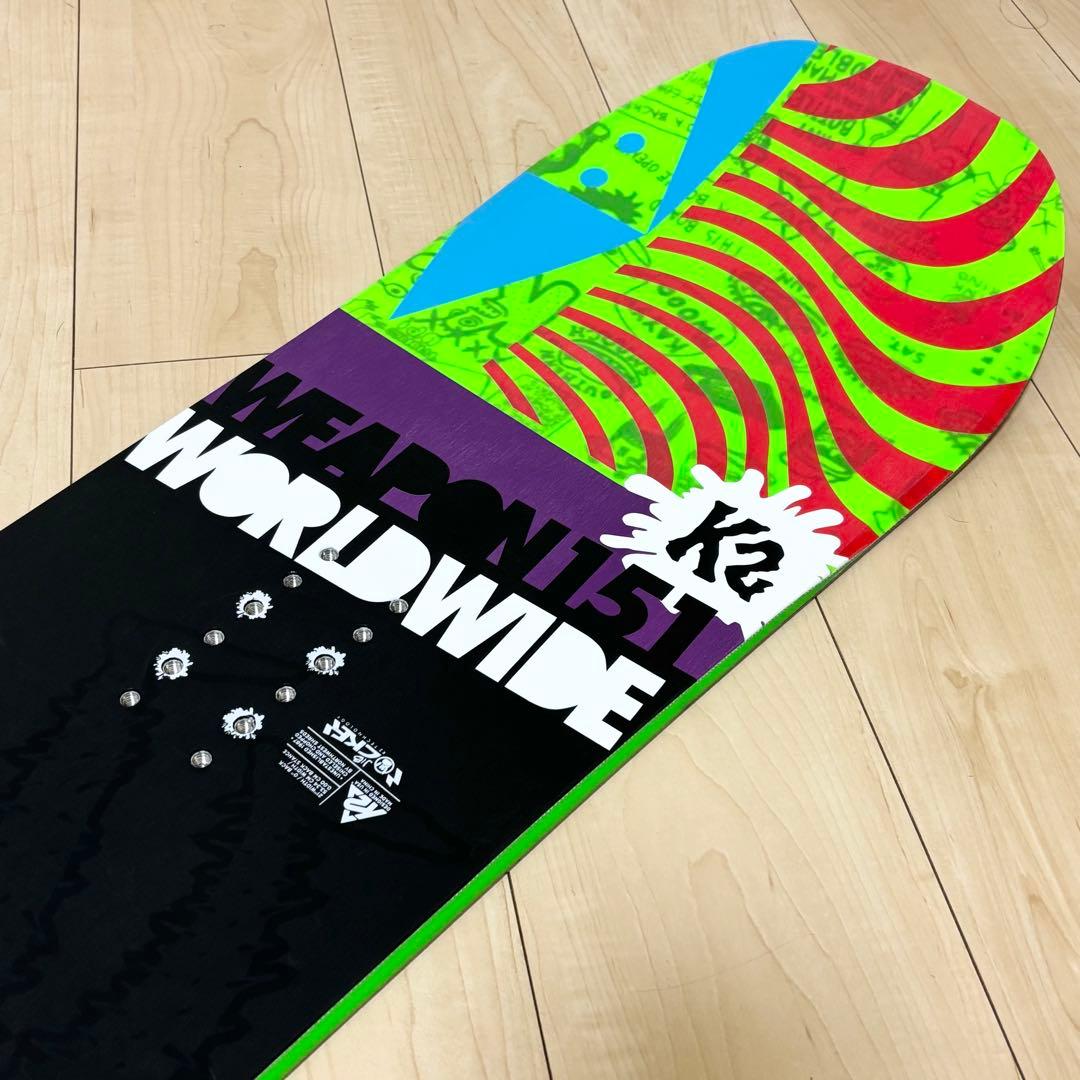 K2 WWW スノーボード 板 151cm ロッカー ツインチップ スノボ 美品
