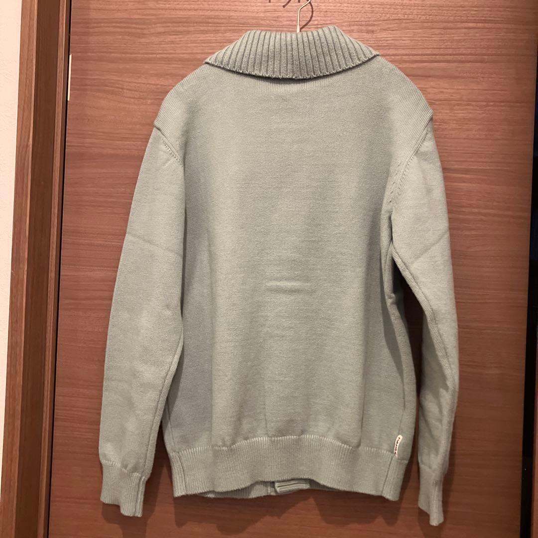 歳末クリスマスセール‼️Papas ミントグリーン ショールカラーカーディガン