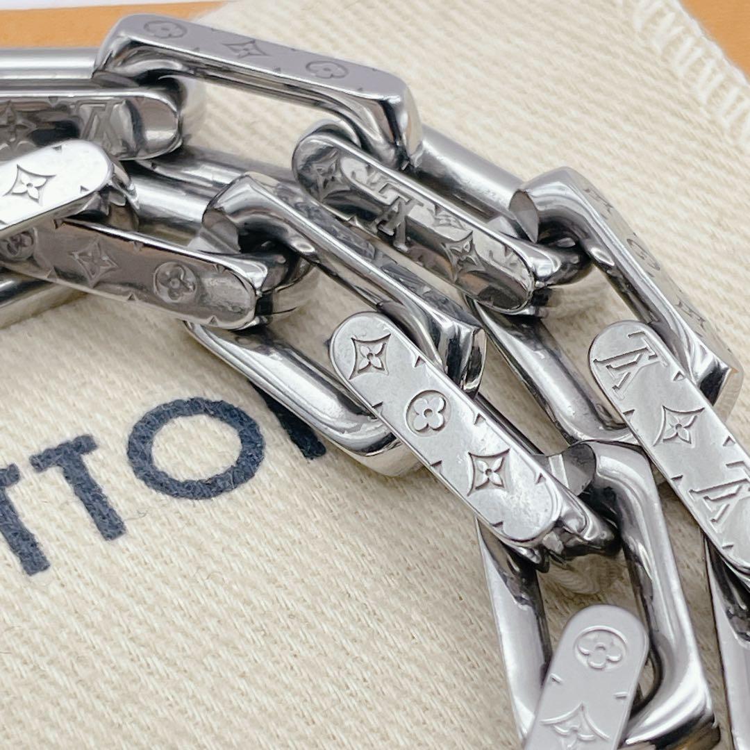 LOUIS VUITTON ネックレス　コリエ　チェーン　スクエア　モノグラム